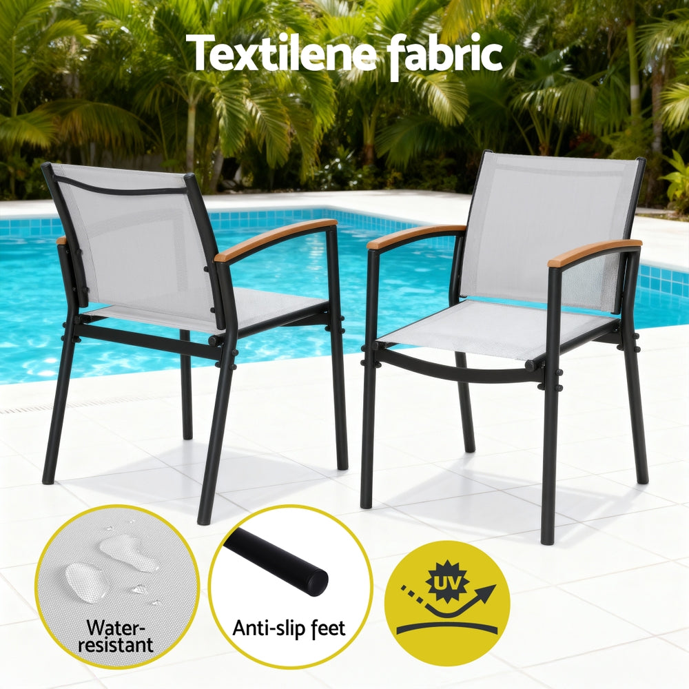 Gardeon 3PC Outdoor Bistro Set