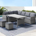 Gardeon Outdoor Wicker Dining Set - 8 Seater