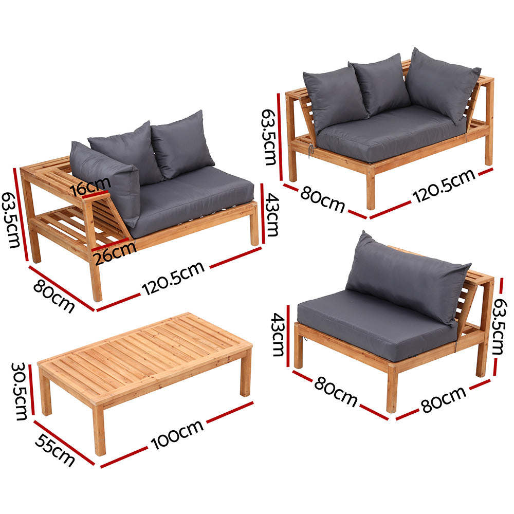 Gardeon 5 Seater Outdoor Sofa Set