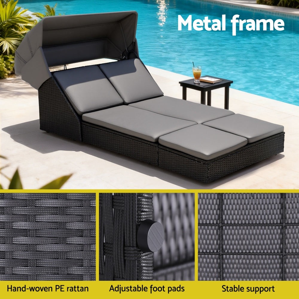 Gardeon 4-Position Adjustable Outdoor Daybed