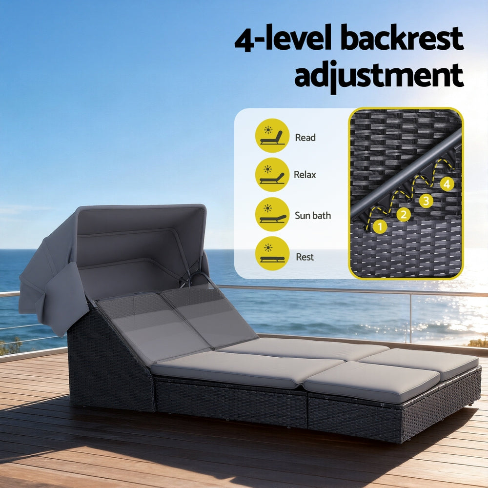 Gardeon 4-Position Adjustable Outdoor Daybed