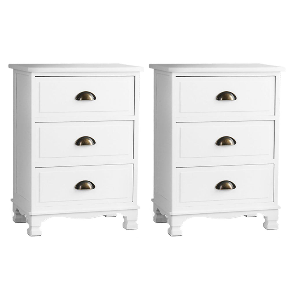 THYME Bedside Table x 2 - White