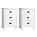 THYME Bedside Table x 2 - White