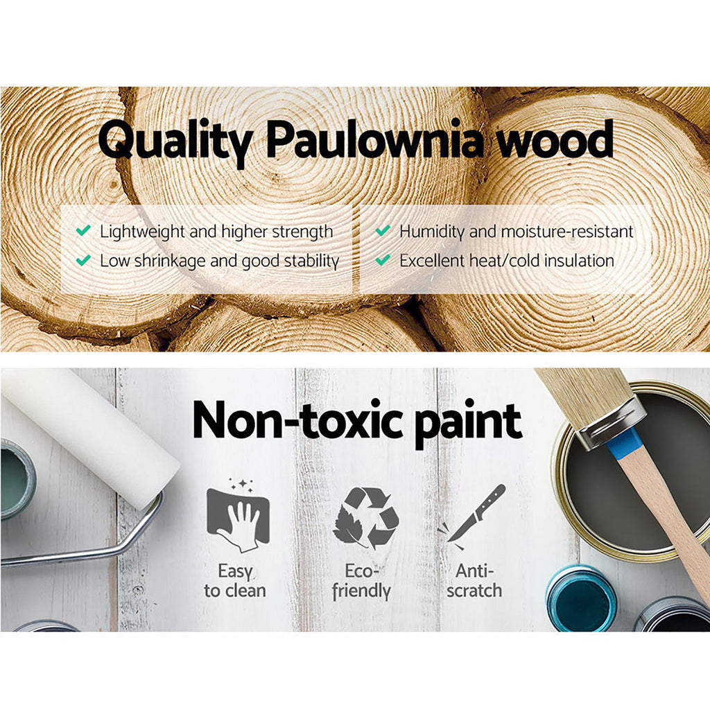 THYME Bedside Table x 2 - Vintage Blue