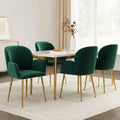 KYNSEE Dining Chairs, Set of 4 - Green