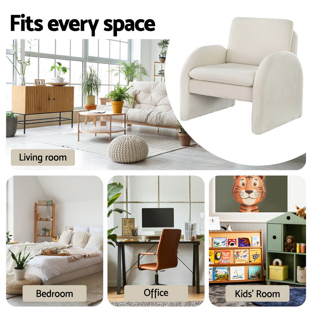 Artiss Accent Armchair - Boucle