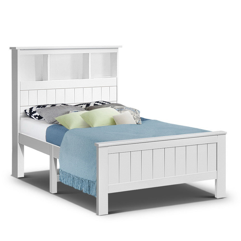 Conqueror Bed Frame - King Single, White