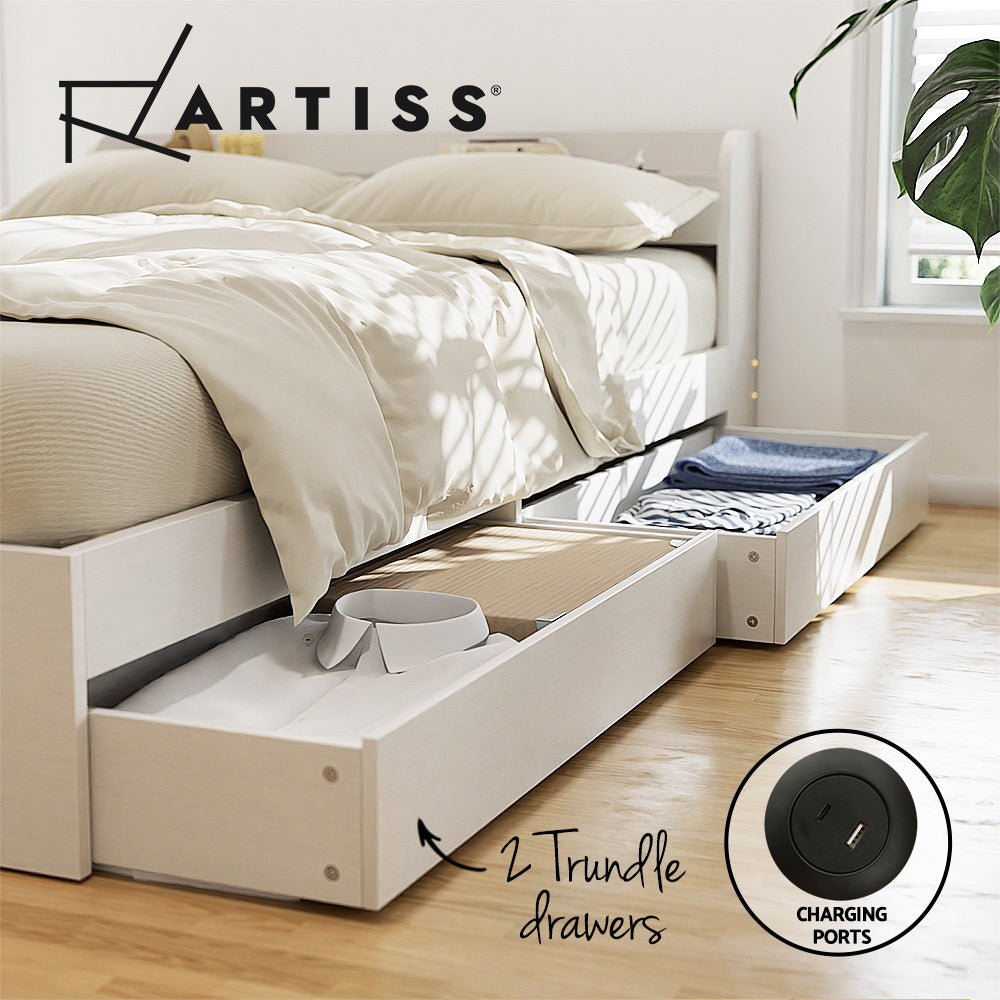 AURA Bed Frame inc. drawers - Single