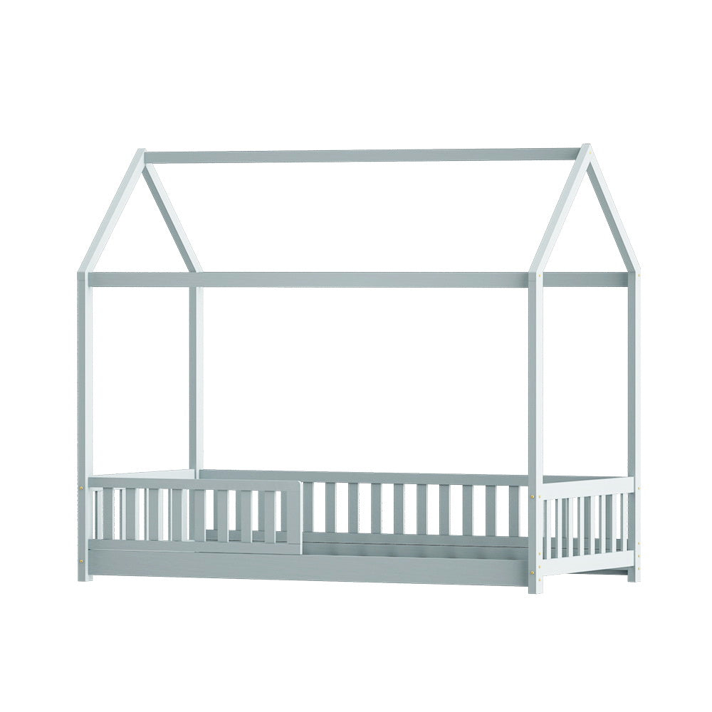 ROCK Kids House Bed Frame - Grey