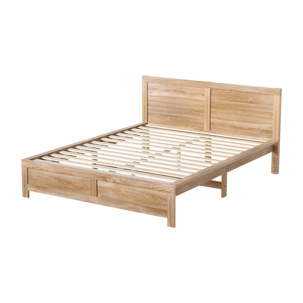 Artiss Acacia Wood Bed Frame - Double
