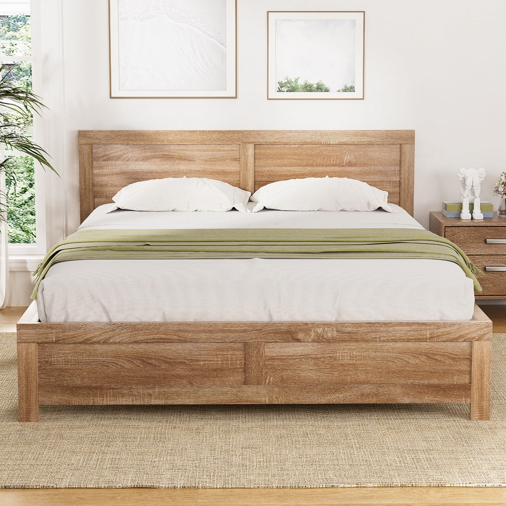 Artiss Acacia Wood Bed Frame - Queen