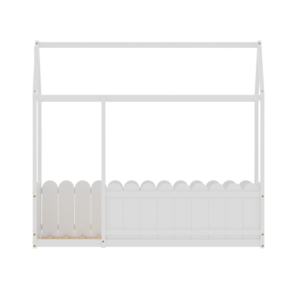 KORI Kids House Bed Frame - White