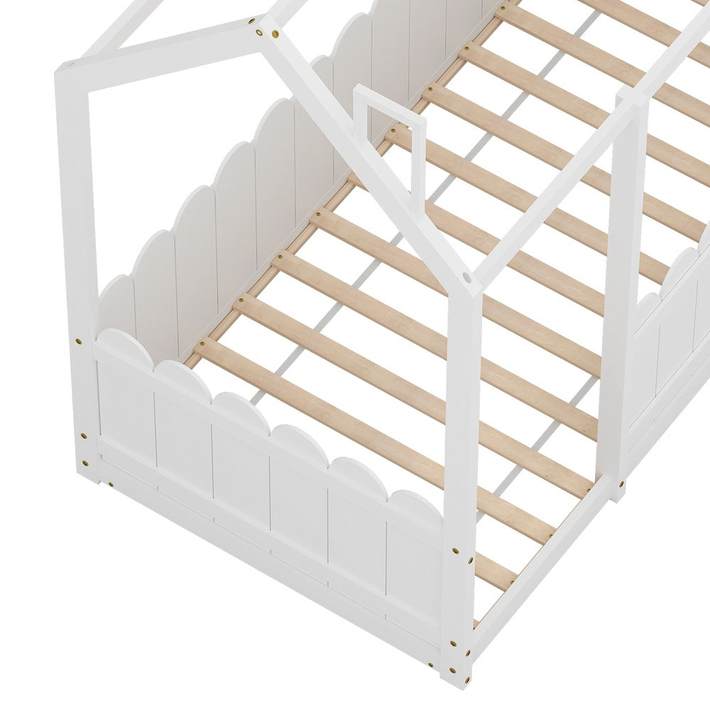 KORI Kids House Bed Frame - White