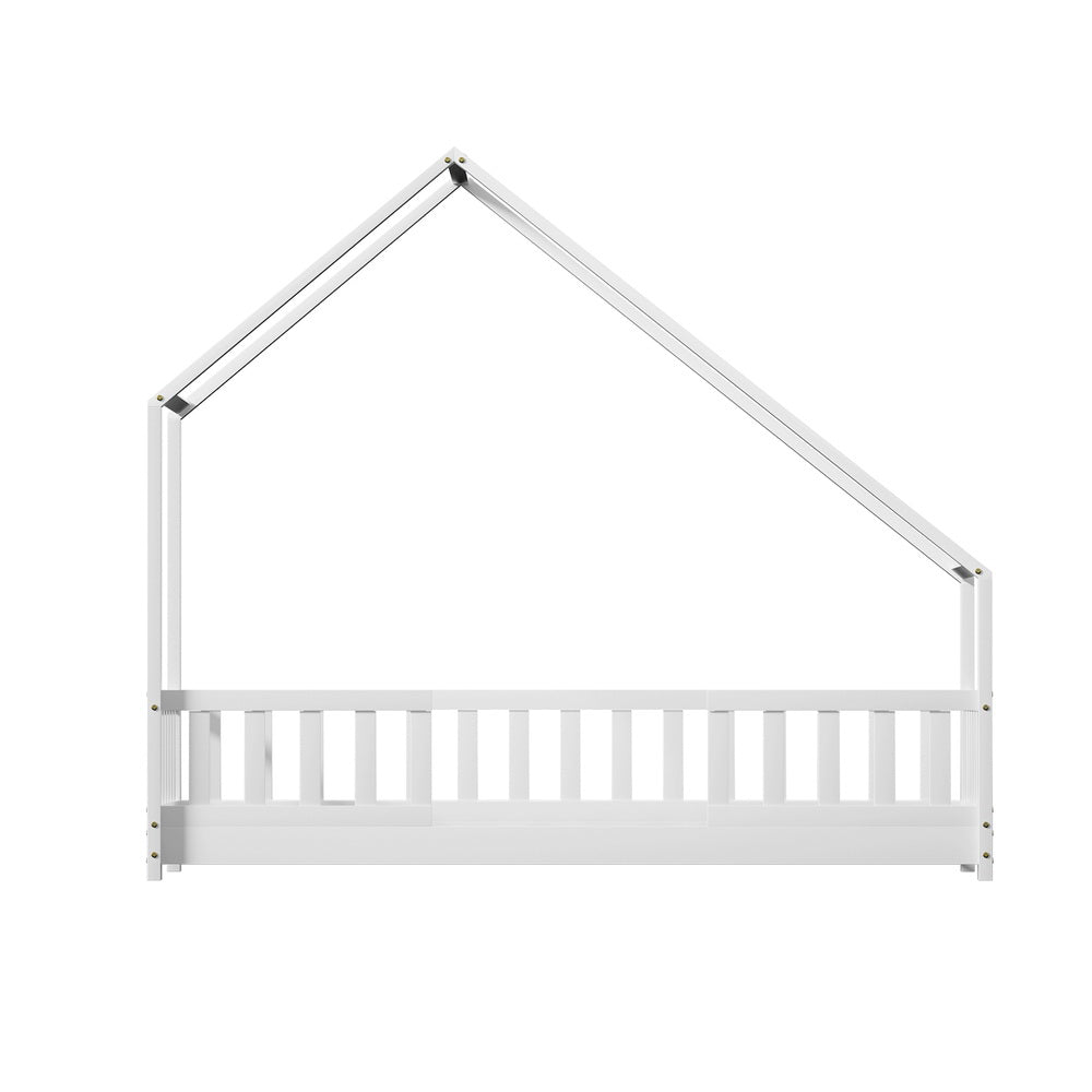 PAVO Kids House Bed Frame - White