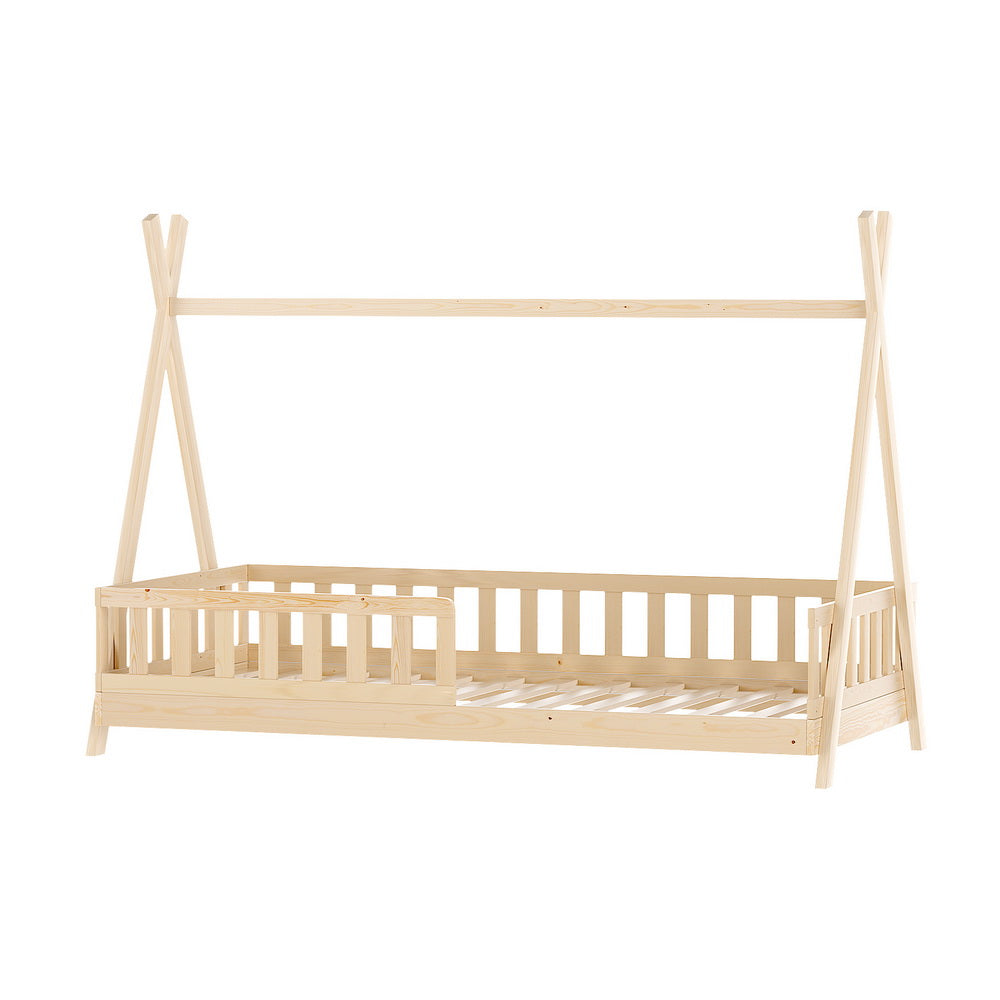 PUAH Kids House Bed Frame - Oak